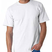 Erkek BEYAZ %100 Pamuklu Tişört (T-Shirt) baskı (0 yaka)  kısa kollu / ET01